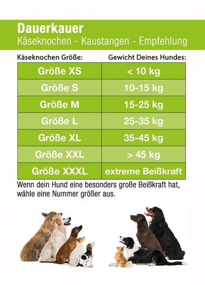 Dauerkauer Käsekauknochen - Hunde-Milch-Kausnack 40-53 g